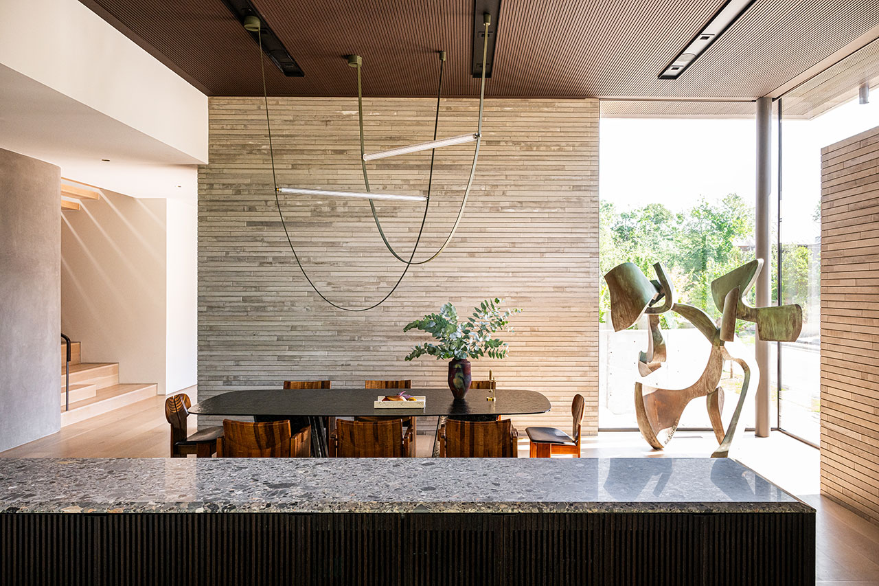 Moody Tones Meet Mid-Century Vibes in This Contemporary Texas Home