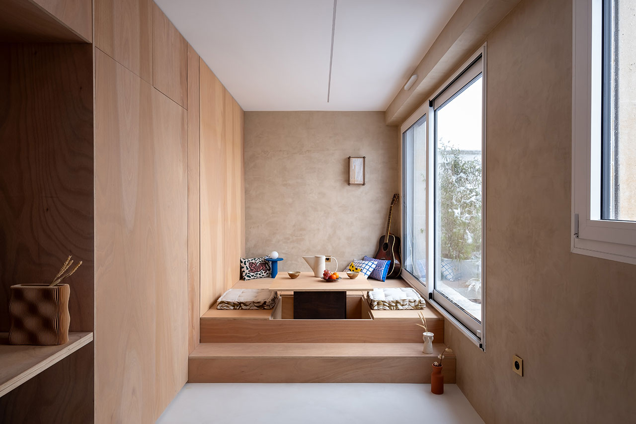 A Parisian Studio Apartment Reinvented as a Minimalist Cocoon