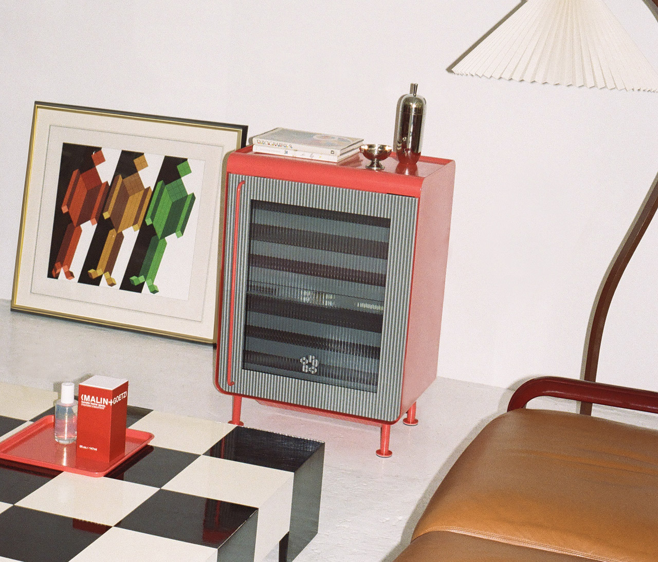 Rocco x MALIN+GOETZ Super Smart Fridge in Tomato Red