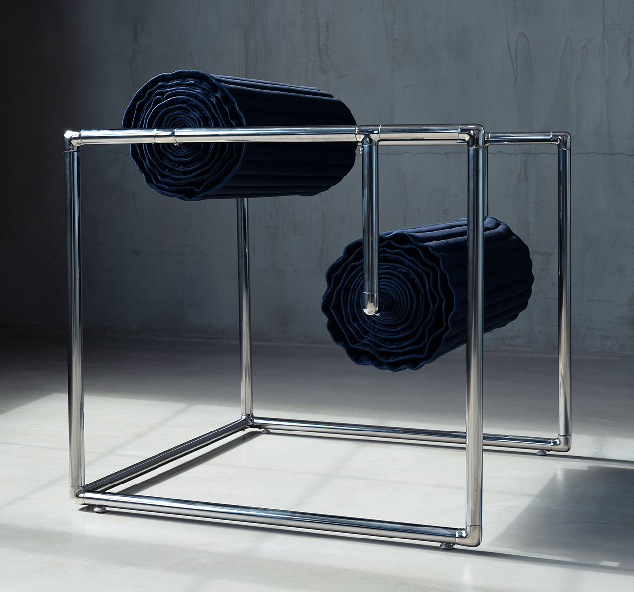 Caroline Chao Uses G-STAR Denim for The Roll-Up Chair