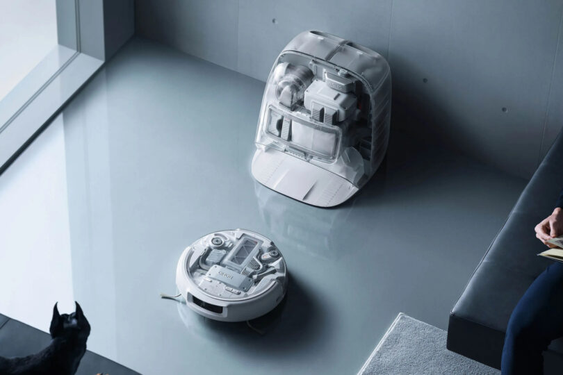 DJI’s First Robotic Vacuum Comes With a Transparent Outer Shell