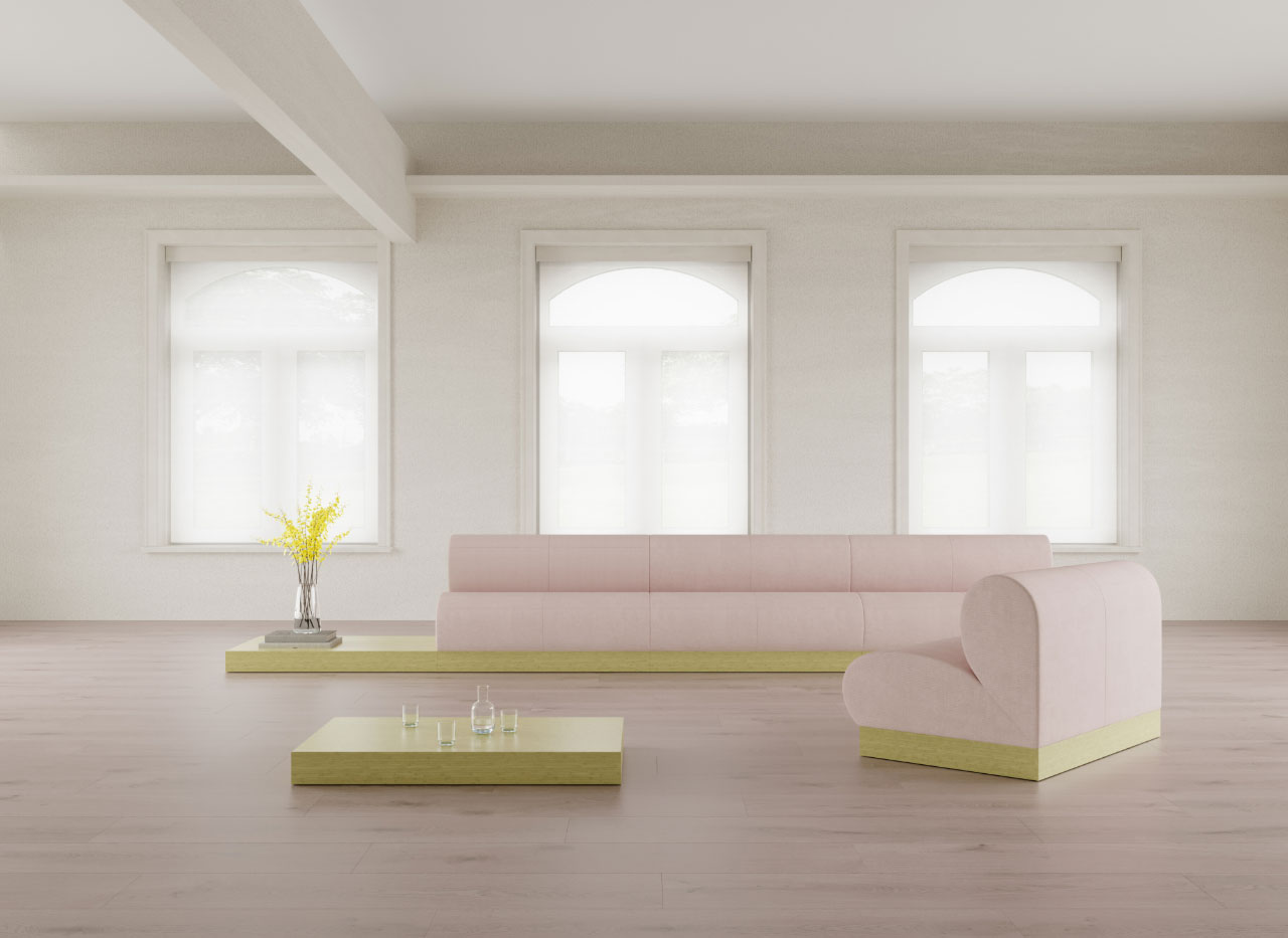 Candy Is a Collection of Modular Seating by Memo in Sweet Shades