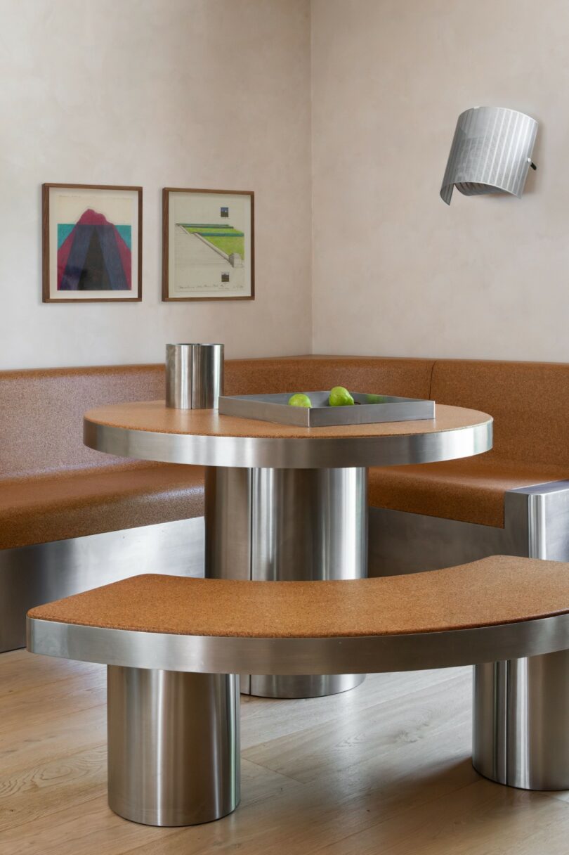Cork Meets Chrome in Studio AHEAD’s Futuristic Furniture Collection