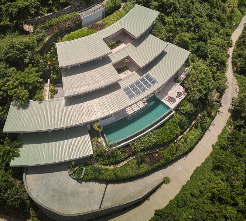Villa Boe Is Built in Layers Along a Hillside in Lombok, Indonesia