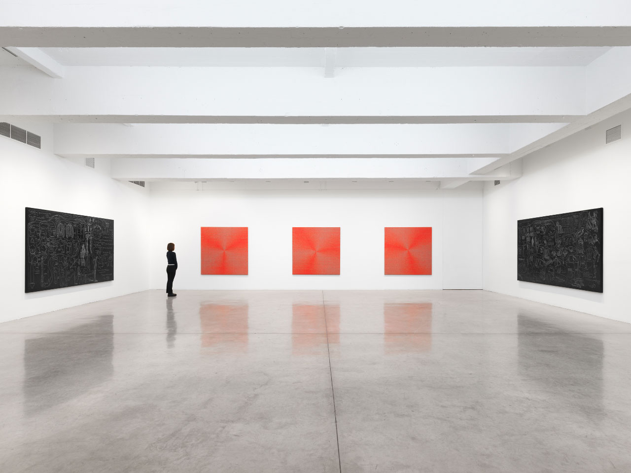 Get Closer to Analia Saban's New Paint-Woven Work