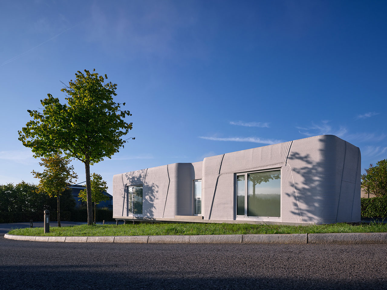 Luxembourg's First 3D-Printed Home Builds Big in a Small Plot