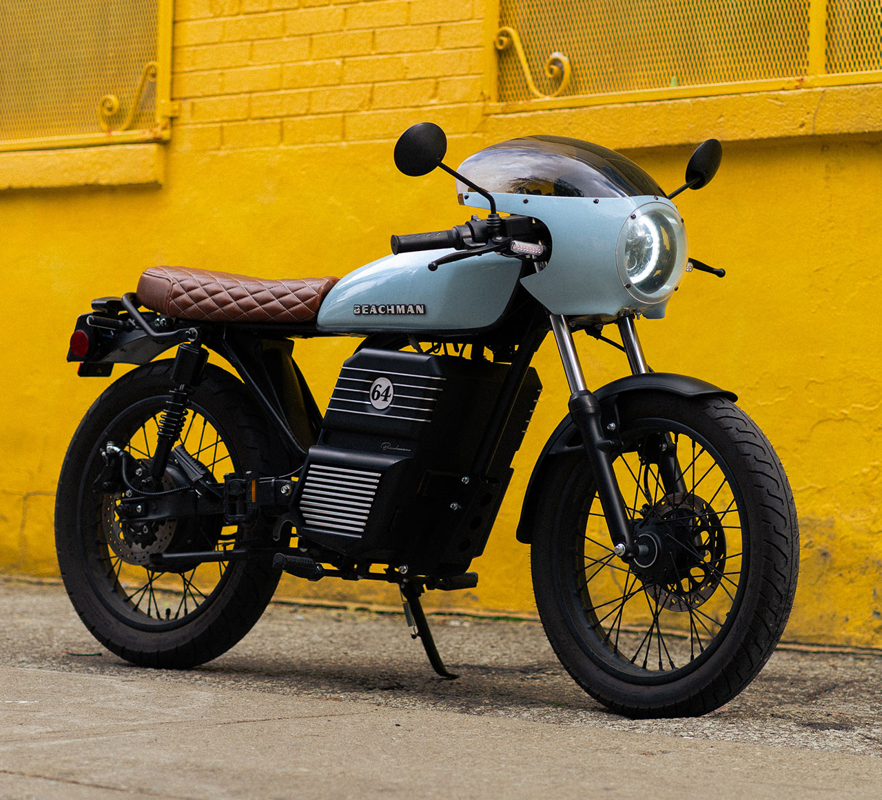 Beachman Electric 64 Street Spec Reimagines a 1960s Cafe Racer