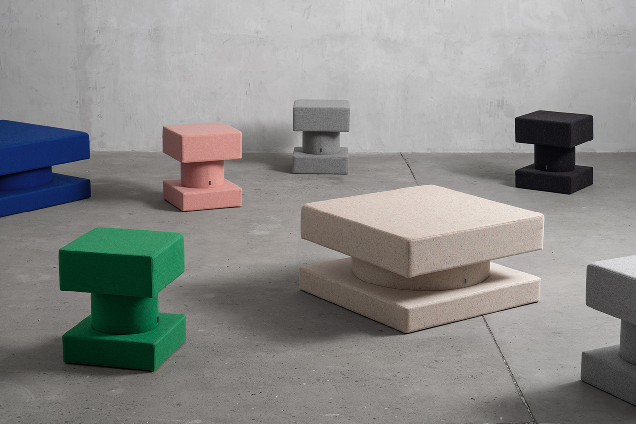 The New TAITO Poufs by +kouple Stay Sharp Yet Soft