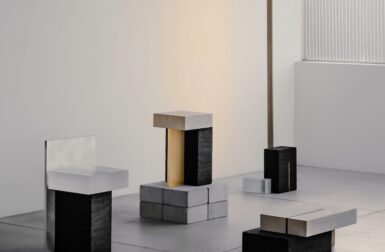 So Koizumi Revives Asphalt as Binding Agent in New Furniture Series