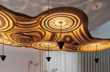 These Lamp-Tapestries Are Rooted in Basket-Weaving Traditions in Ghana