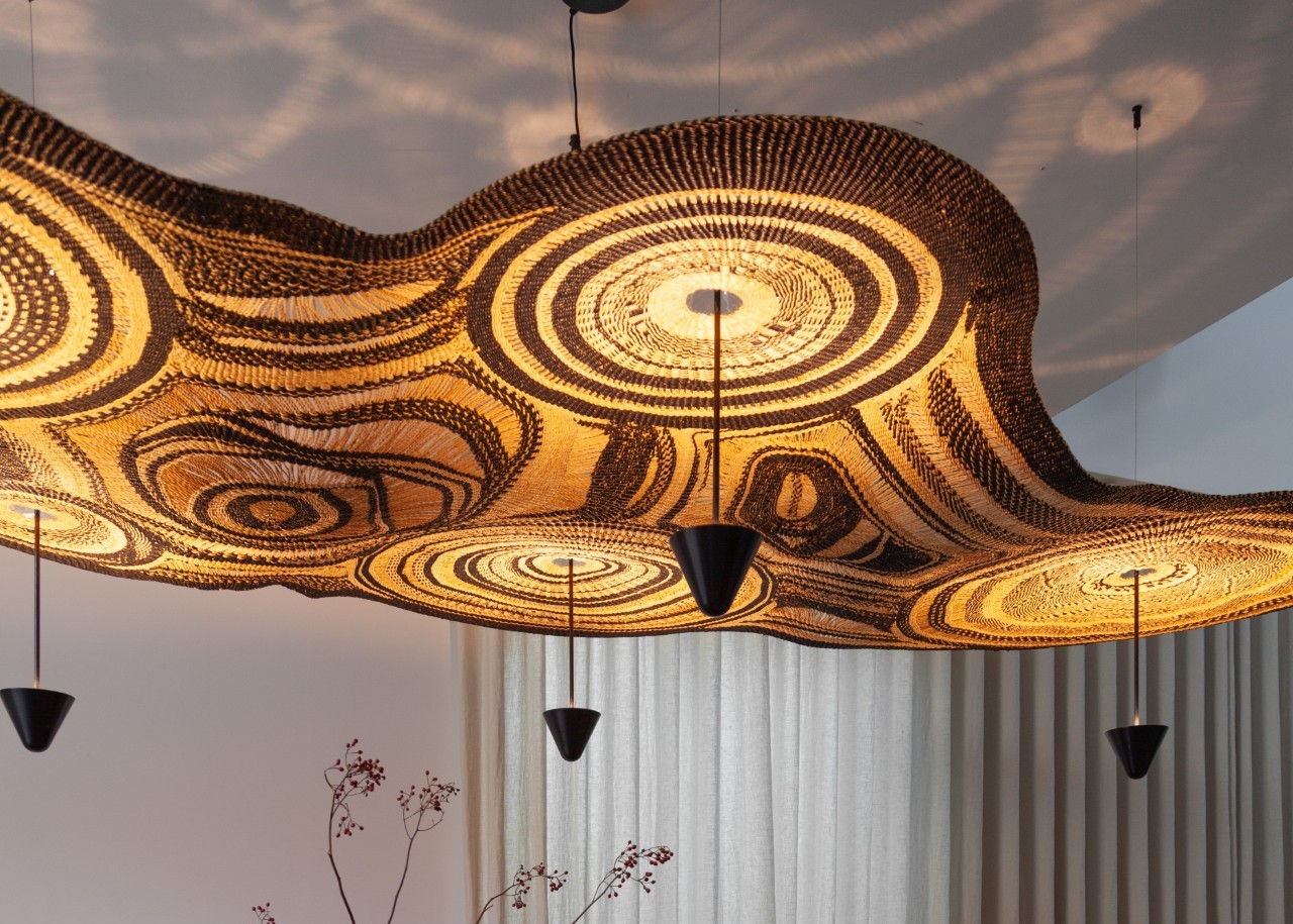 Lamp-Tapestries Rooted in Basket-Weaving Traditions in Ghana