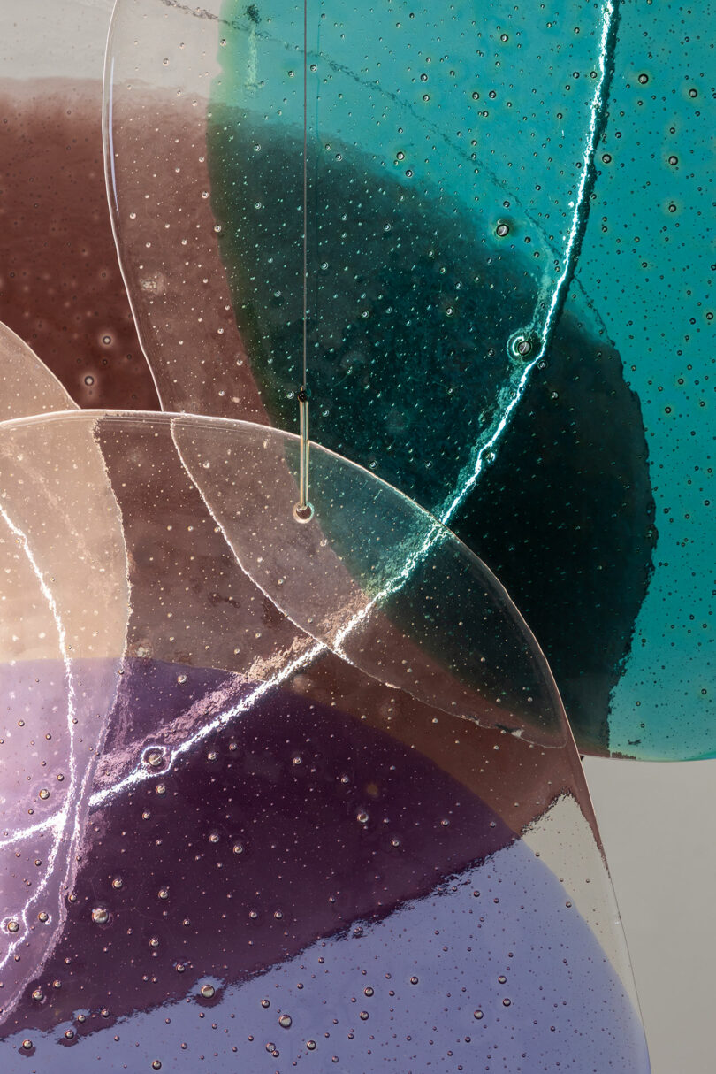 Primer plano de vidrio.