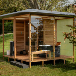 This Modular Sauna Embodies the Agility of Italian Brand Agape