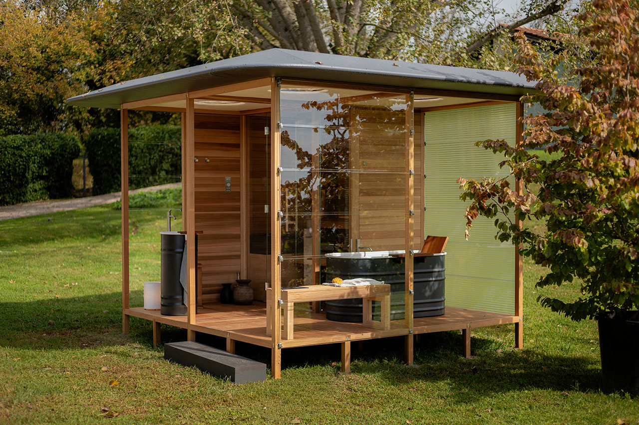 This Modular Sauna Embodies the Agility of Italian Brand Agape