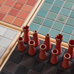 Artek and Heath Ceramics' New Tile Tables Cleverly Cohere Clay with Wood