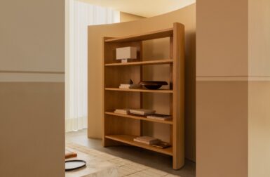 Crescent Shelving Commemorates Colin King's First Furniture Piece for Audo