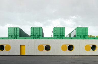 Reused Shipping Containers Form A Flexible Workplace in Spain