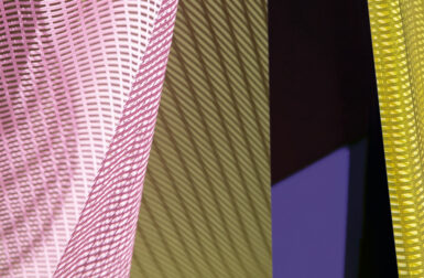 These Multitoned Grid Patterns Bring Depth to Drapes