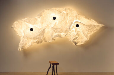 Erwan Bouroullec Turns Crumpled Tyvek Into a Sculptural Wall Lamp