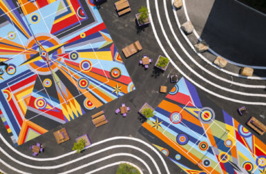 Sharmistha Ray Turns Pickleball Courts Into a Playable Work of Public Art