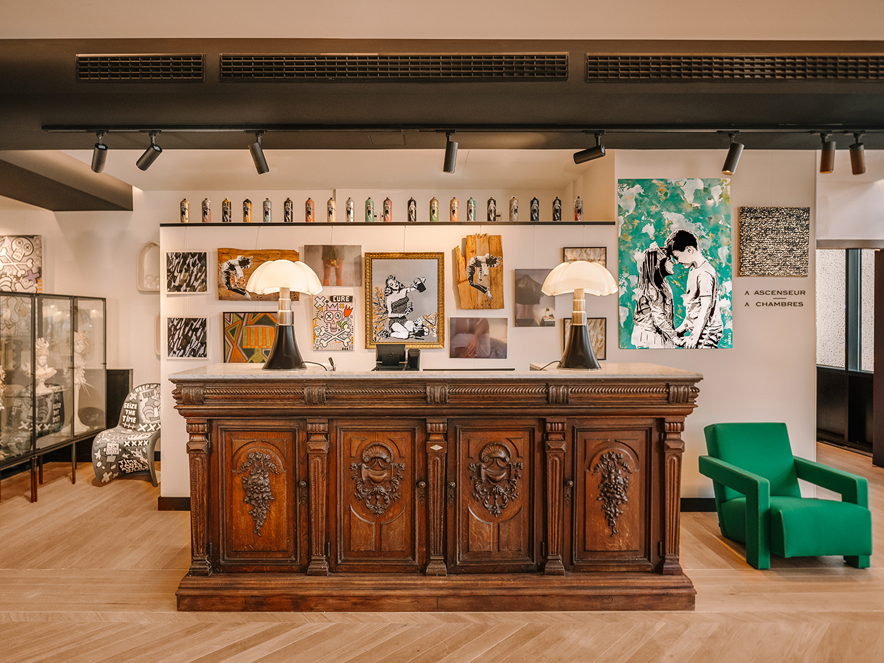Marty Hotel Bordeaux Doubles as a Rotating Gallery for Local Artists