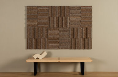 Spinneybeck Turns Eelgrass Offcuts Into Modular Acoustic Wall Tiles
