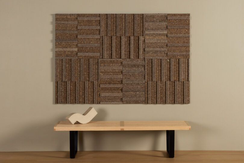 Spinneybeck Turns Eelgrass Offcuts Into Modular Acoustic Wall Tiles