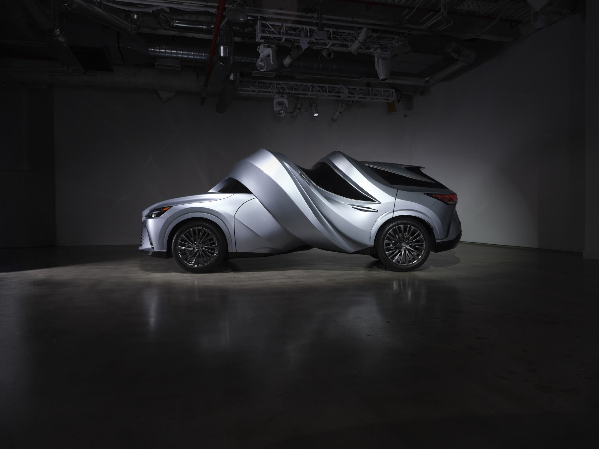 MSCHF Twists and Stretches Lexus Cars Into Surreal Sculptures