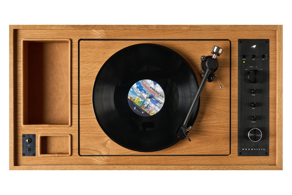 Wrensilva Gives Its Studio Record Console a Lighter Look in White Oak
