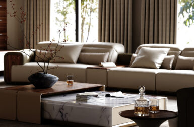 Walnut and Leather Meet at the Seams of Eureka Ergonomic’s Arundel Collection
