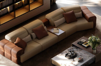 Walnut and Leather Meet at the Seams of Eureka Ergonomic’s Arundel Collection