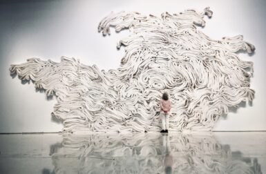 Jae Ko Transforms Everyday Paper Into Colorful Sculptural Landscapes