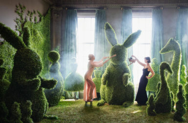 Adrien Broom Brings a Surreal Topiary Garden to Hôtel Swexan in Dallas